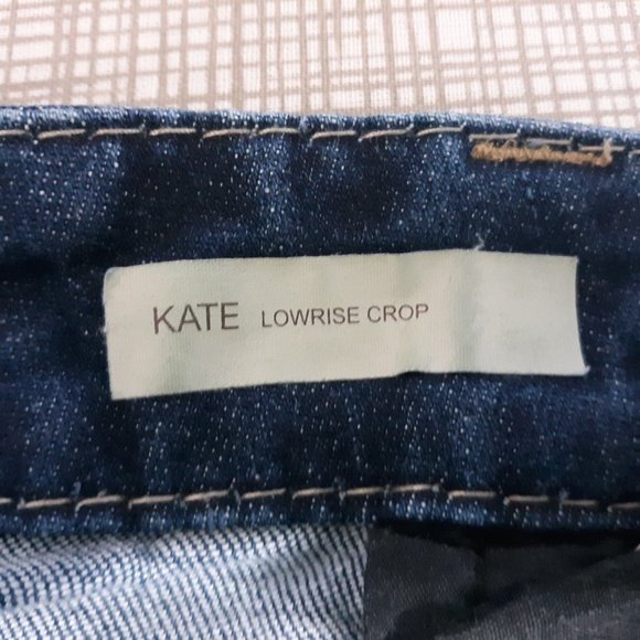 KUT from the Kloth Women's Kate Low Rise Crop Jeans Size 12 So Low Embroidered - Picture 8 of 15